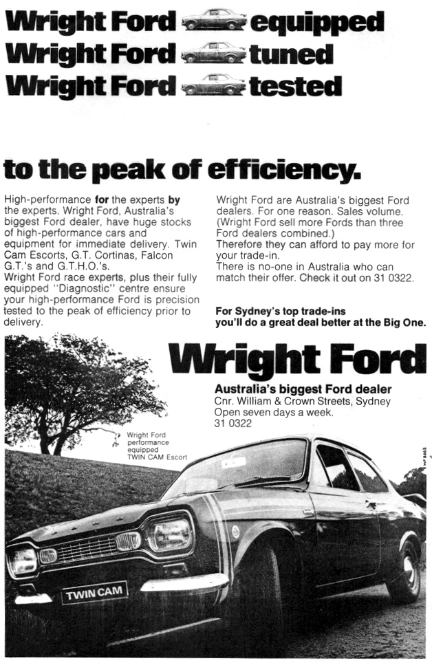 1971 Wright Ford Twin Cam Escort